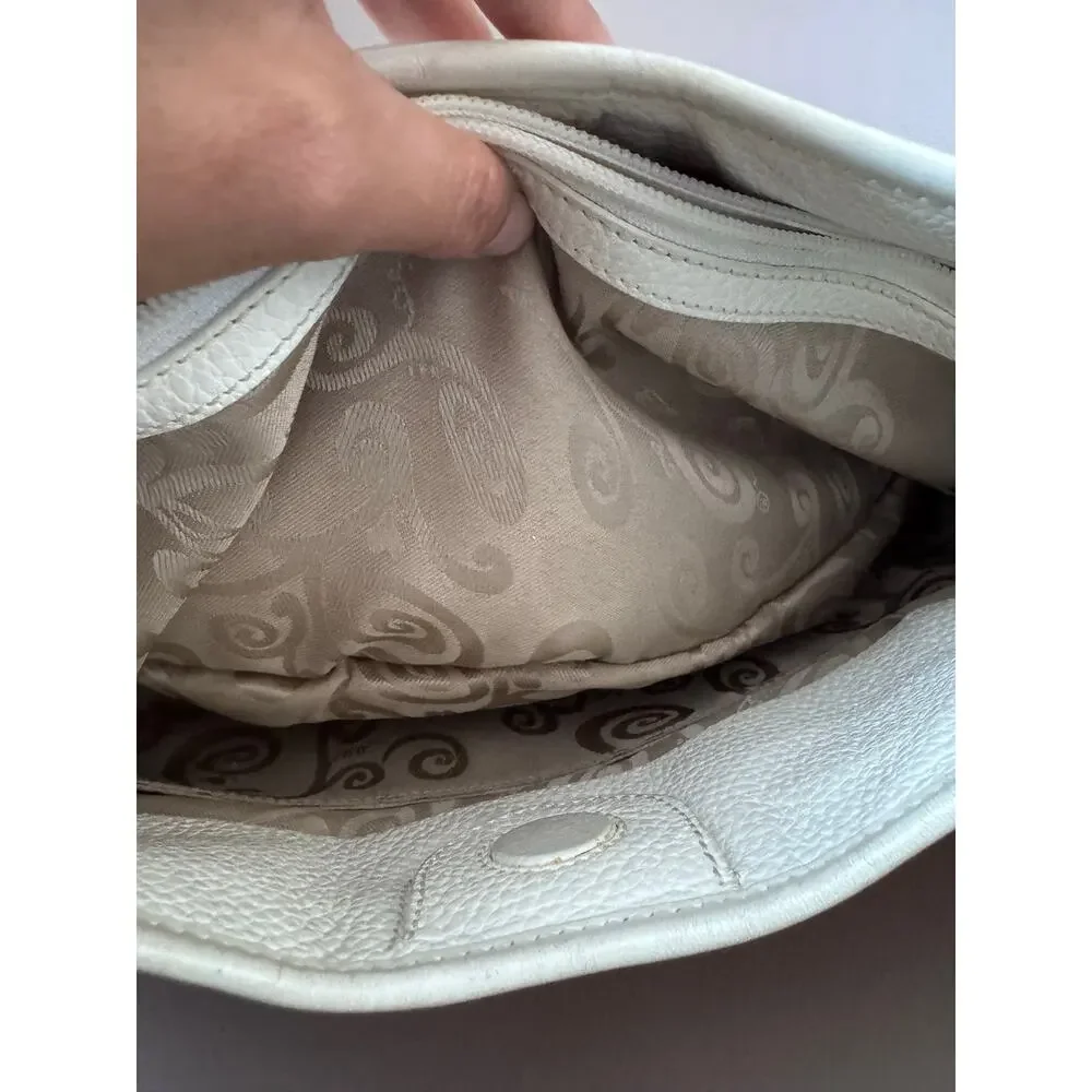 Brighton Purse Bag Masterpiece Magnolia La Sagrada 3D Floral Applique Ivory